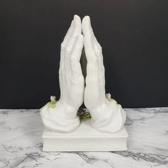 Praying Hands Porcelain Enesco Vintage - Picture 7 of 12